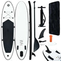 Timeless and Stand Set Stylish Up Inflatable Board Black White Paddle in