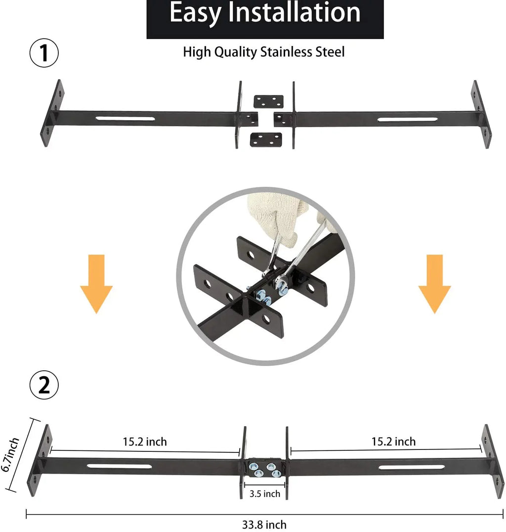 10L0L Golf Cart Seat Belts & Bracket Kit For Yamaha Ezgo Club Car 4 Seater Cart, Black