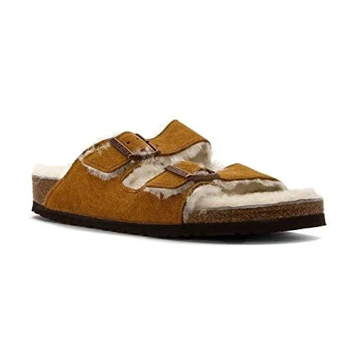 1001128 Arizona Shearling Shearling Unisex Suede/Natural BIRKENSTOCK - Mink