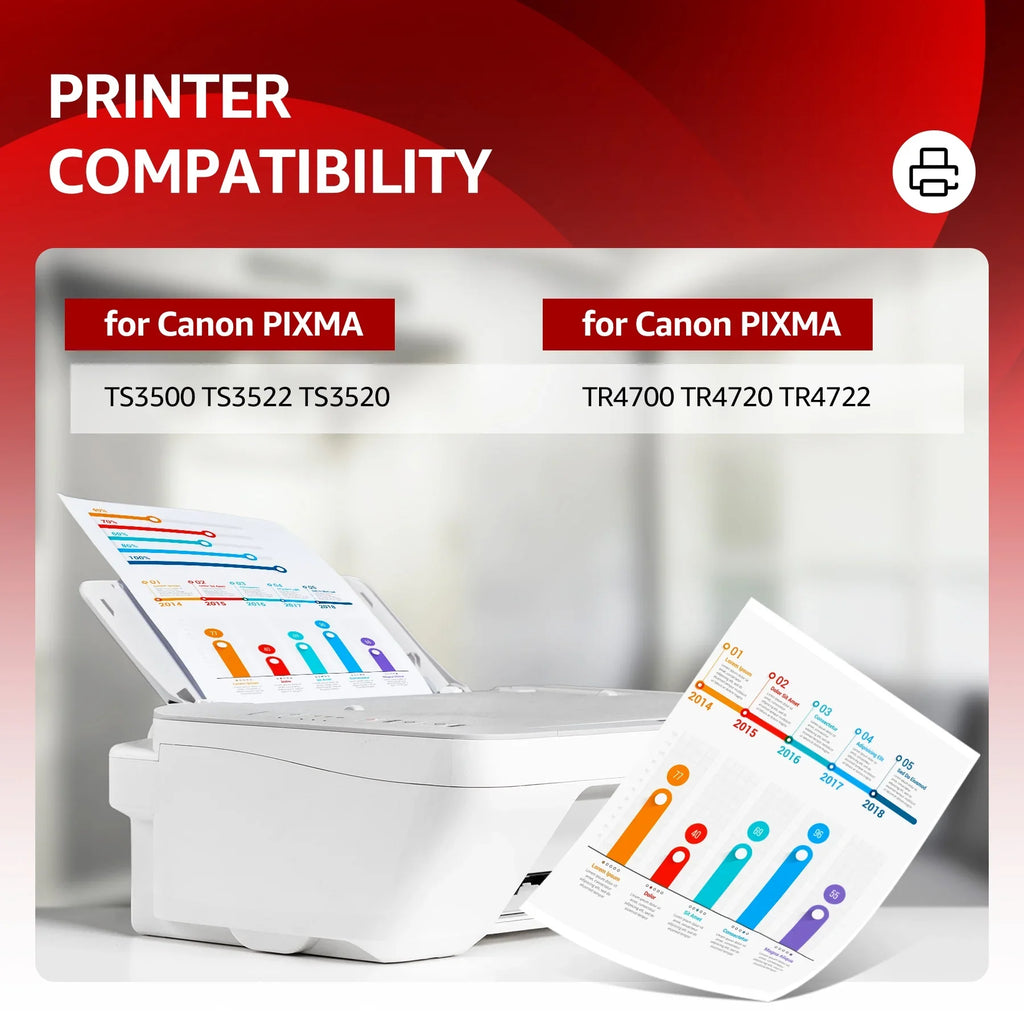 275Xl Ink Cartridges Replacement For Canon Ink 275 And 276 For Pixma Ts3520 Ts3522 Ts3500 Tr4720 Tr4700 Printers(Black And Color, 2 Pack)