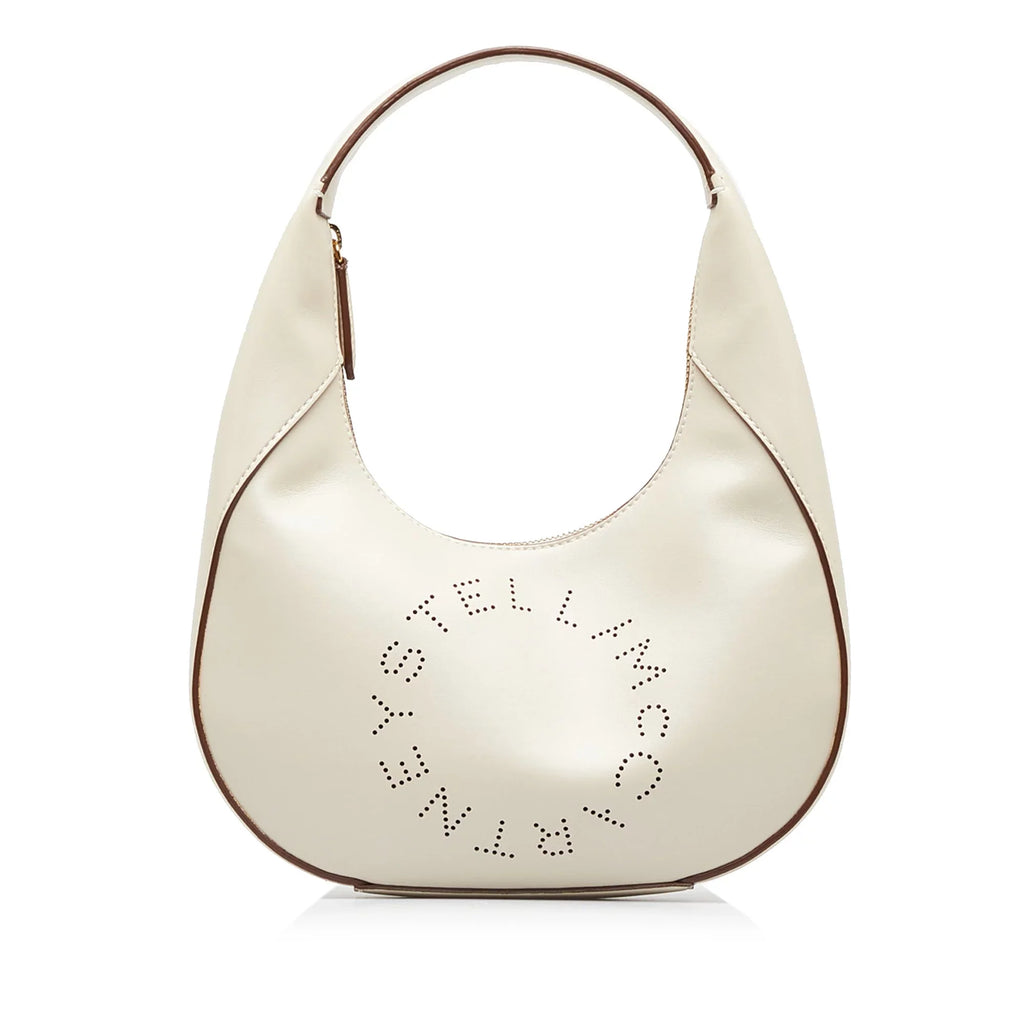Fabric Linea Polyester Unisex (Good) McCartney Bag Pre-Owned Logo Vegetarian Authenticated Stella Shoulder Brown