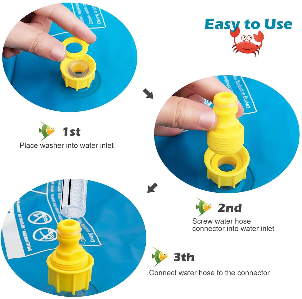 Kids exterior Perfect Children Mat Splash Summer Inflatable Infants - Outside Pool Toys pad Sprinkler, Kiddie liquid exterior for - Boys Toys liquid & Sprinkler and Toddlers Girls 68" Sprinkle liquid Play