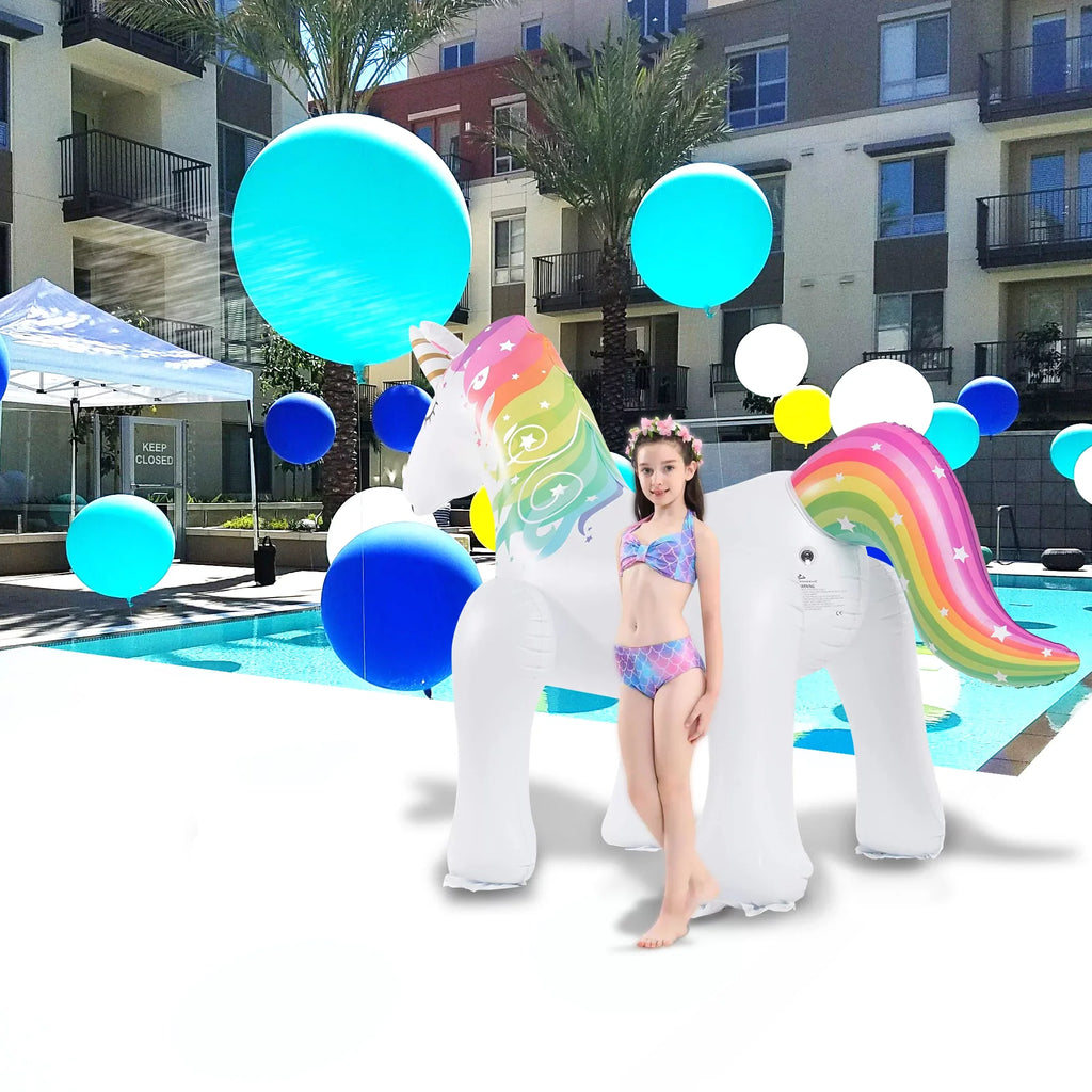 Tall) Inflatable Irene Sprinkler, (63 for Sprinkler Lawn Inch Unicorn Unicorn Yard Kids