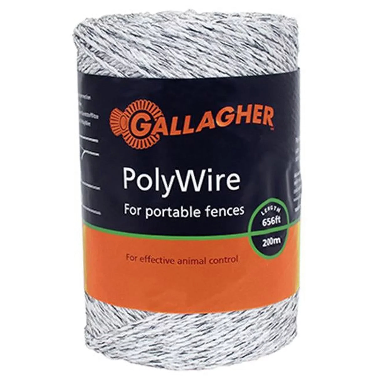 Gallagher Polywire- X ft. in. G62004 Ultra White 0.06 656