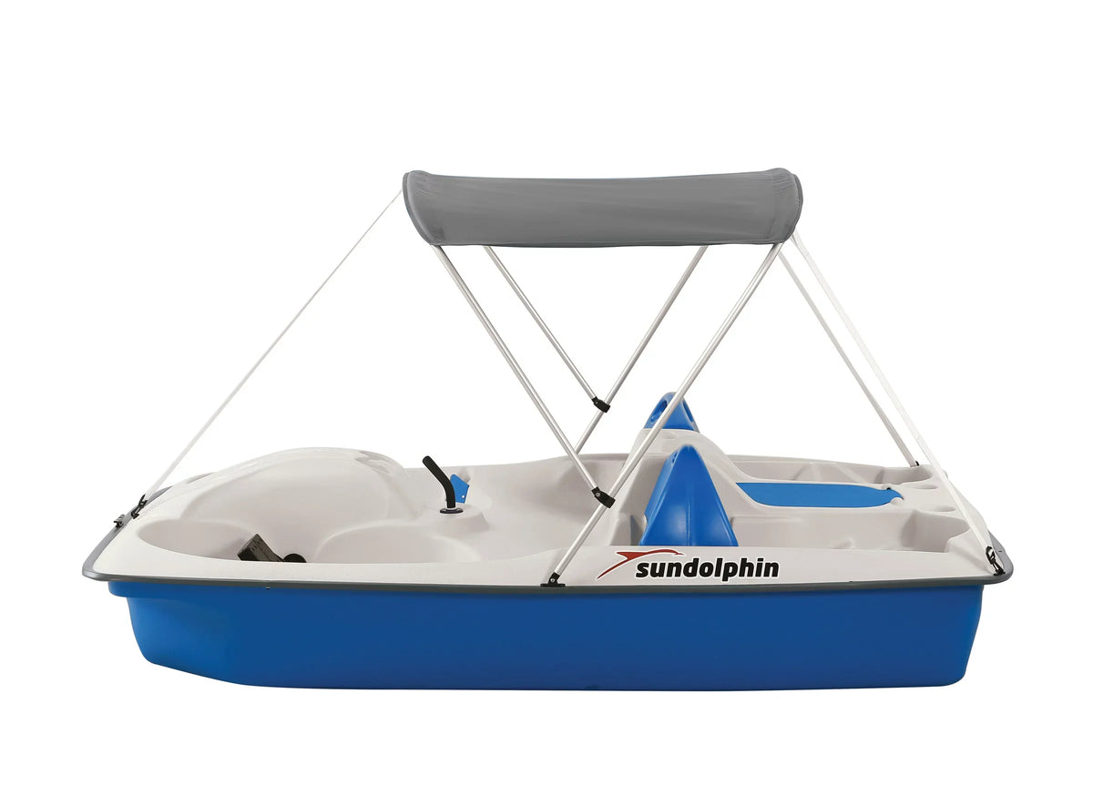 Sun Dolphin 5 Seat Sun Slider Pedal Boat With Canopy, Navy