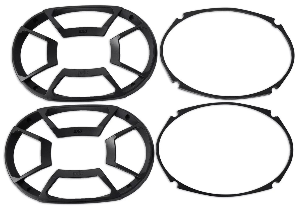 (2) Polk Audio Db692 6X9" 450 Watt Car Atv/Motorcycle/Boat Speakers + Rockmat