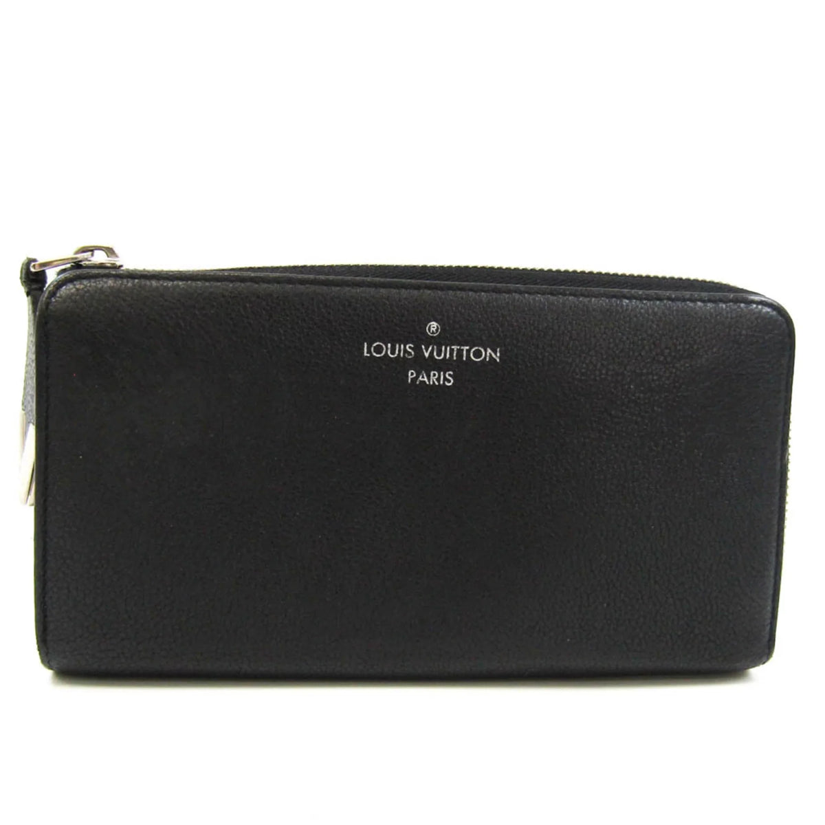 Pre-Loved Louis Vuitton Portefeuille Comet M60146 Women'S Veau Cachemire Leather Long Wallet (Bi-Fold) Noir (Good)
