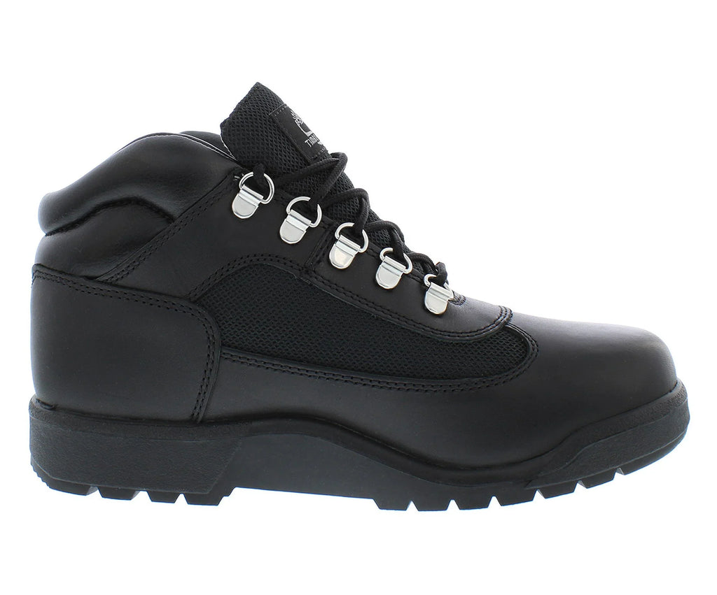 Timberland Field Boot Gs Boys Shoes Size 6.5, Color: Black