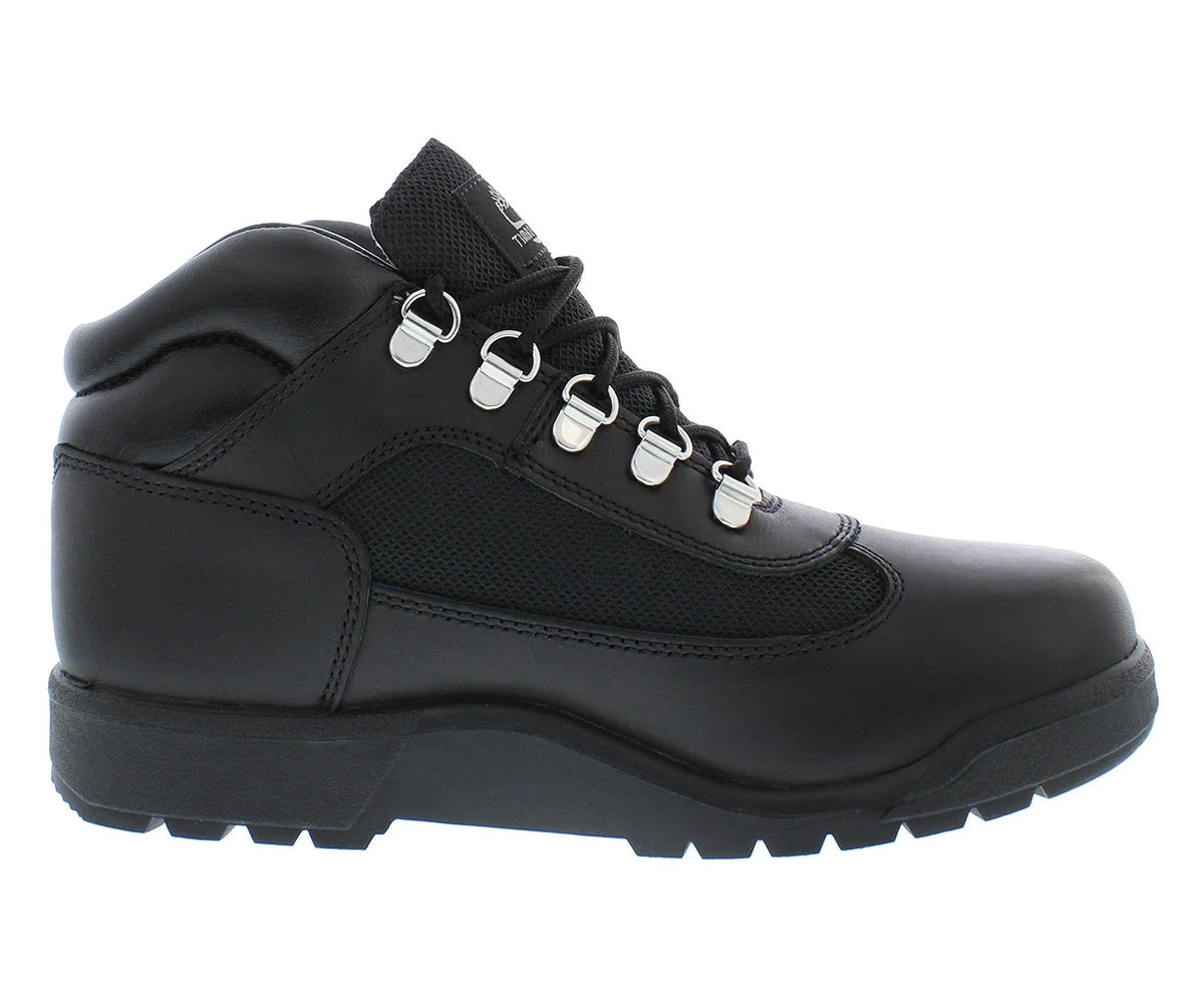 Timberland Field Boot Gs Boys Shoes Size 6.5, Color: Black