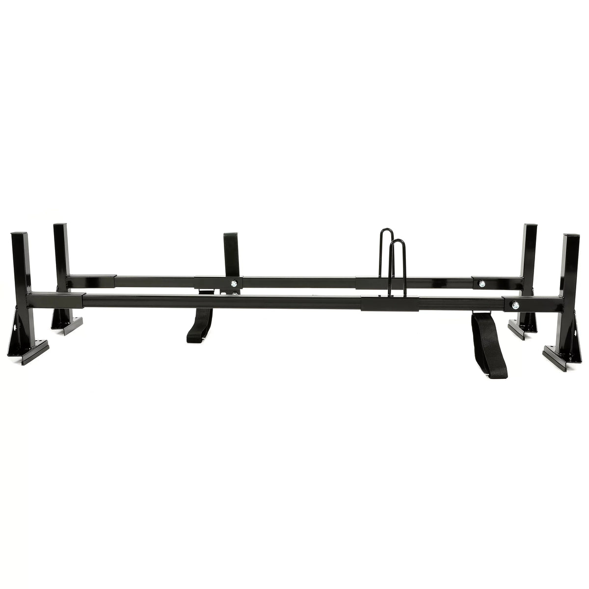 Vans Kojem for Express Universal Steel Adjustable 68"-75" Mount GMC Rack Rack Savana Bars E-Series Roof Chevy Ladders Full-dimension 2 Carry