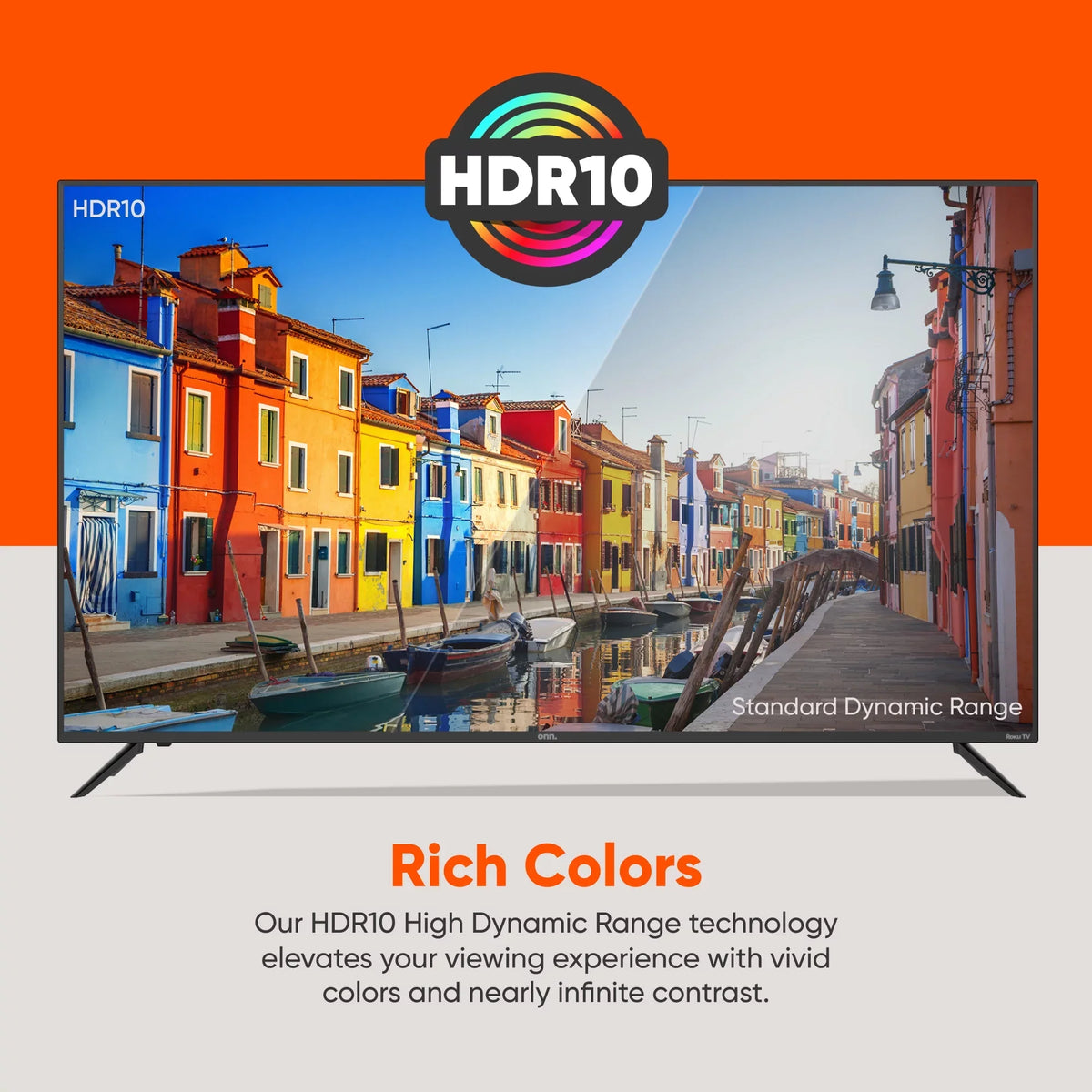 Roku HDR (2160P) 58” (100069454) LED Class 4K Smart onn. UHD TV