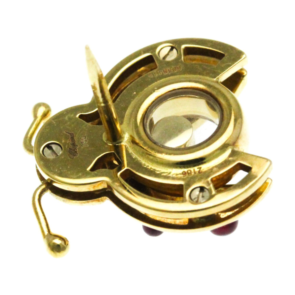 (Good) Gold Ladybug Brooch Gold (18K) Diamond,Ruby Yellow Chopard Brooch 2186 Pre-Owned
