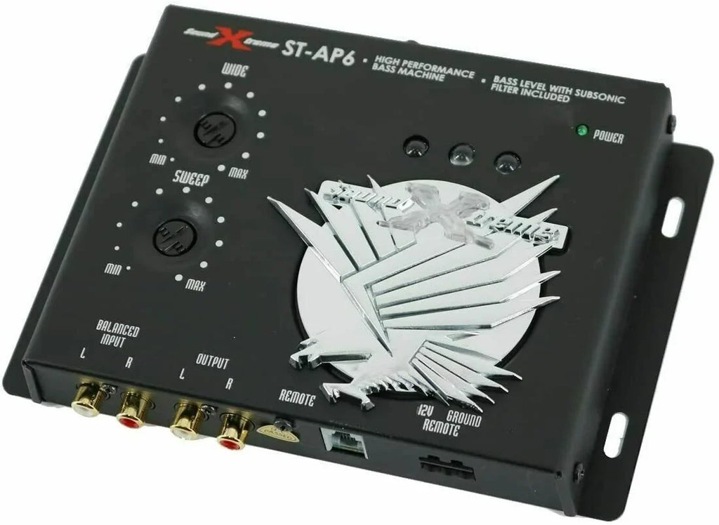Audio 13.5V, 1/2 Digital Bass Car Din ST-6 SoundXtreme Processor, Maximizer Bundle