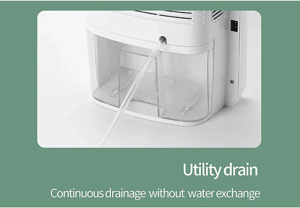 Drain Removal Silent Moisture Dehumidifier Absorber Humidity Miumaeov Hose 2.5L with