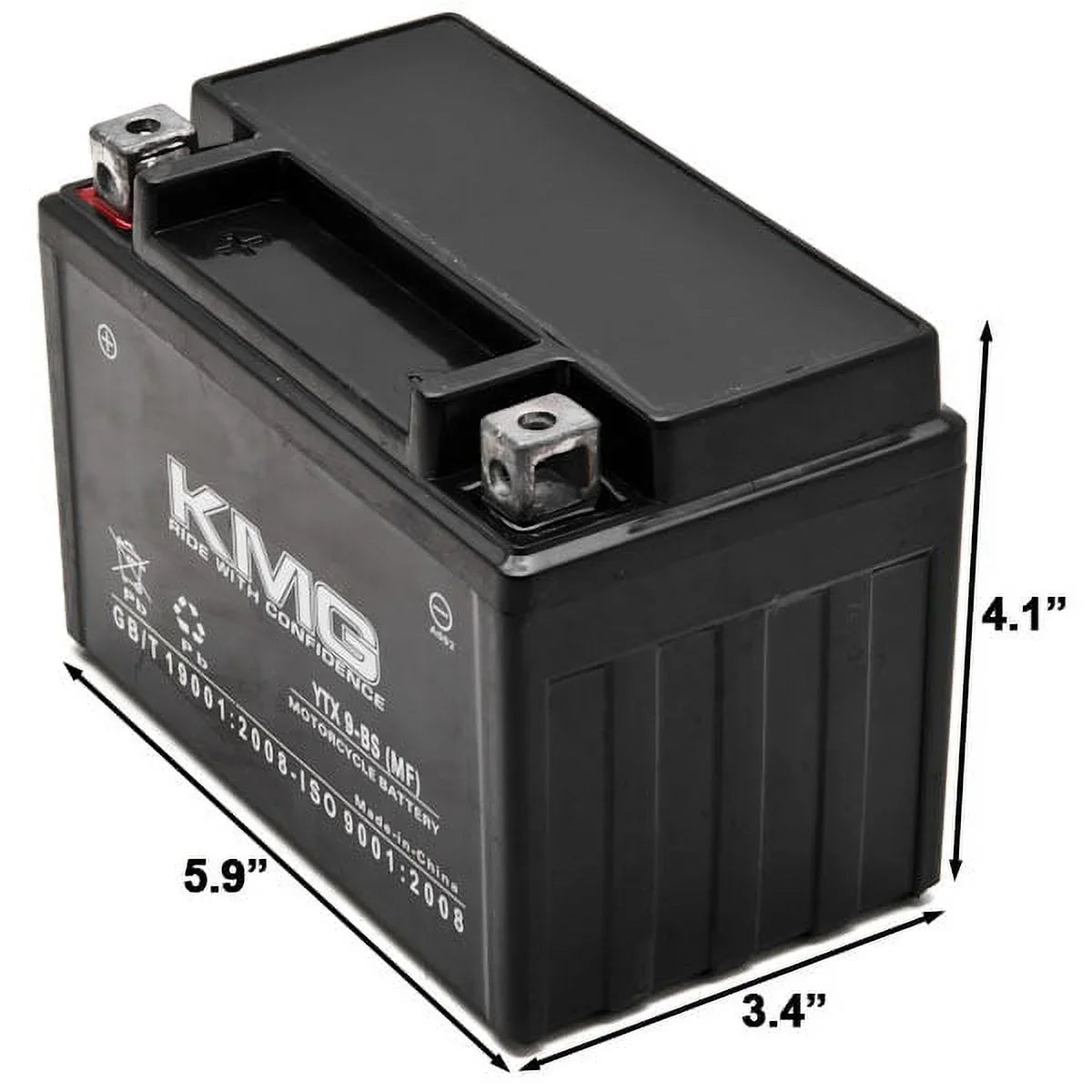 Kmg Battery Compatible With Suzuki 600 Gsx-R600 1997-2012 Ytx9-Bs Sealed Maintenance Free Battery High Performance 12V Smf Oem Replacement Powersport Motorcycle Atv Scooter Snowmobile