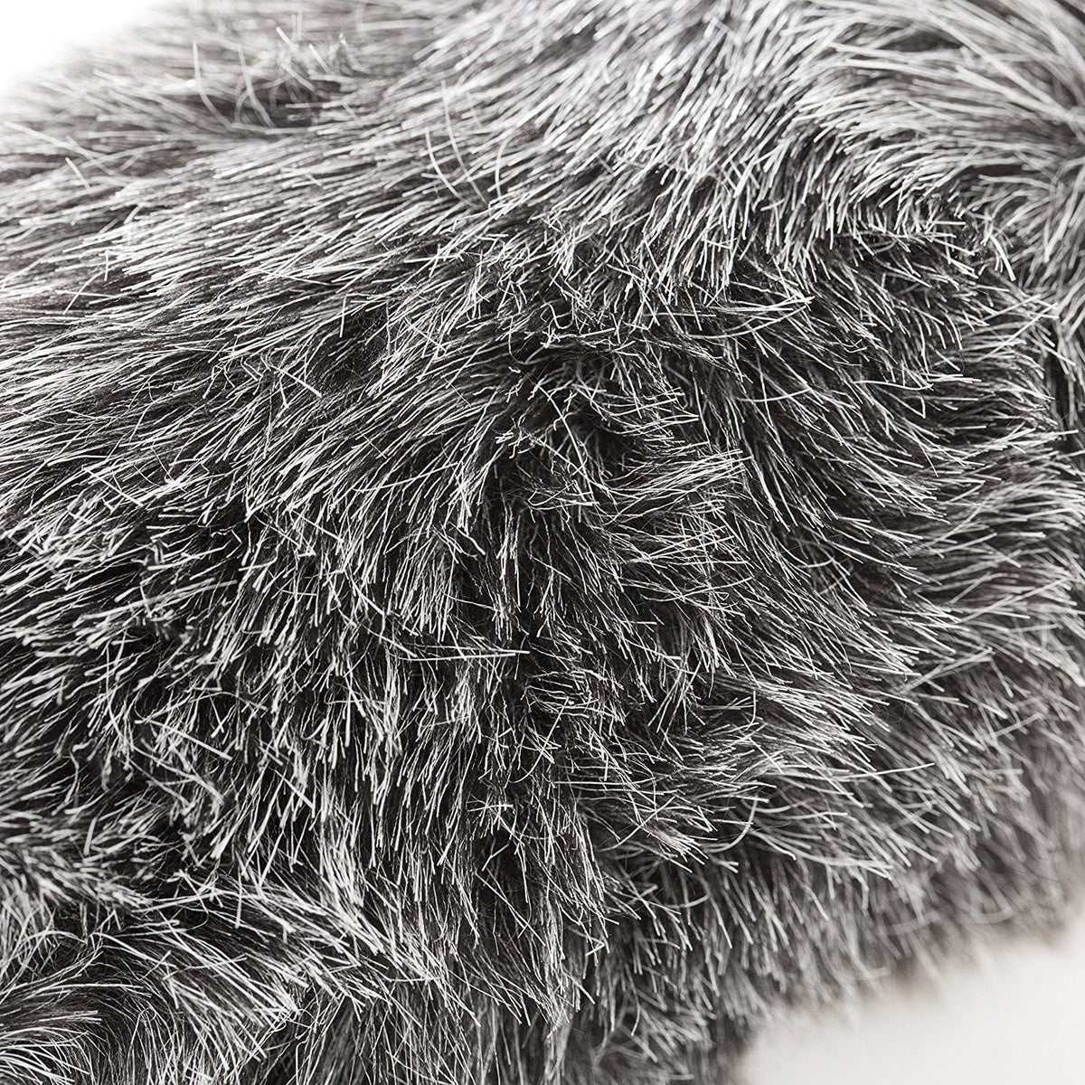 Dark Furry Windscreen 10.6" [27cm] Rigid - And Up Movo Microphones To 18-23mm In Long Gray For Ws-g270 Diameter