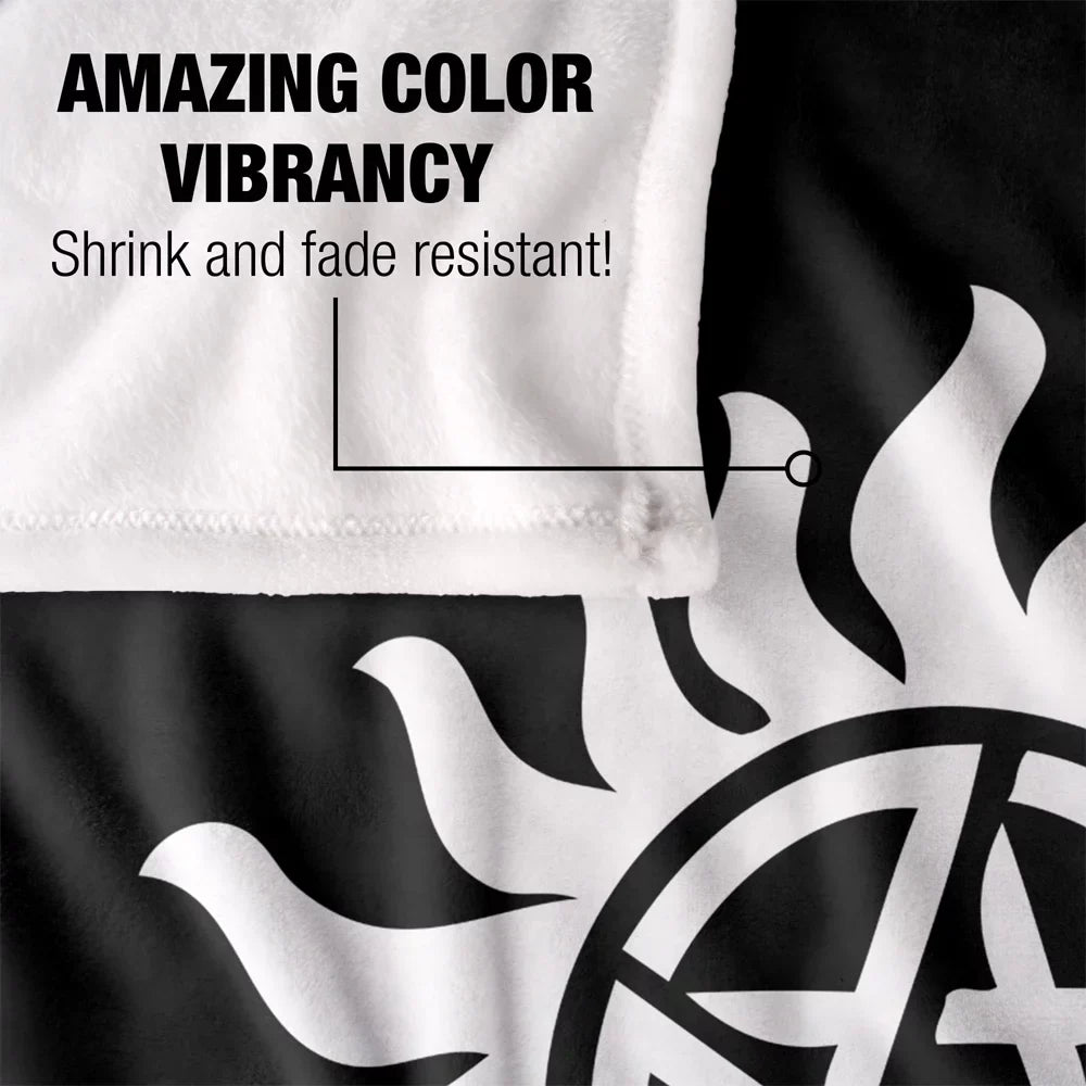 Supernatural Anti-Possession Symbol Silky Touch Super Soft Throw Blanket 36" X 58"