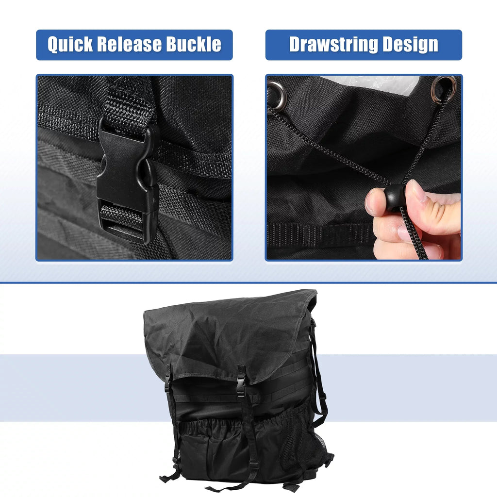 Bag Bag Trash Camping Spare Doors JL JK JKU JLU Wrangler Storage Organizer Bargains Outdoors 07-20 Unique 2/4 Tire for