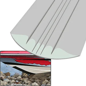 Megaware Keelguard Megaware Keelguard 20608 Series 102 Keel Guard For Fiberglass, Illuminator Gray 8' (20'-21' Boats), 20608