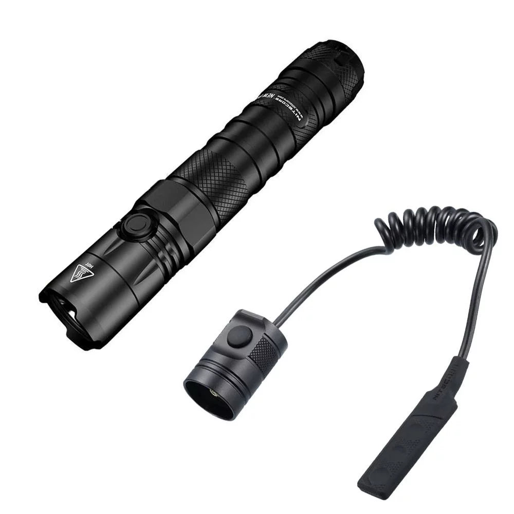 1200 LED Tactical Pressure w/RSW3 Version - P12 CREE Switch Nitecore Combo: Flashlight - V6 Lumens XP-L HD New
