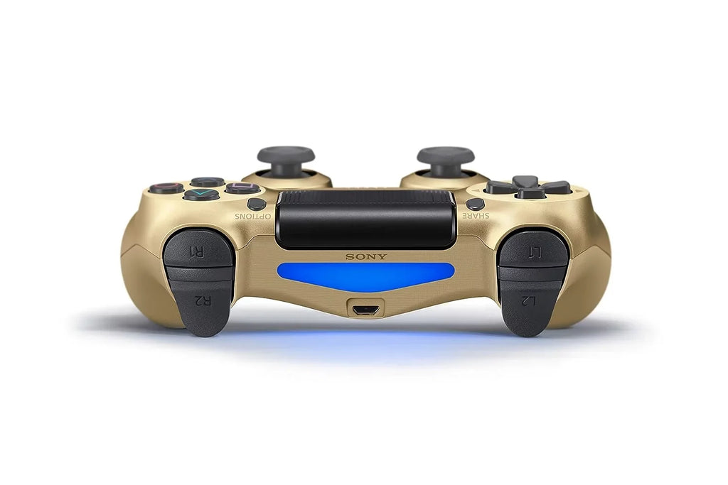 '- Bundle PlayStation Wireless - Like 4 AXTION New Controller BOLT Gold DualShock With Blue Earbuds
