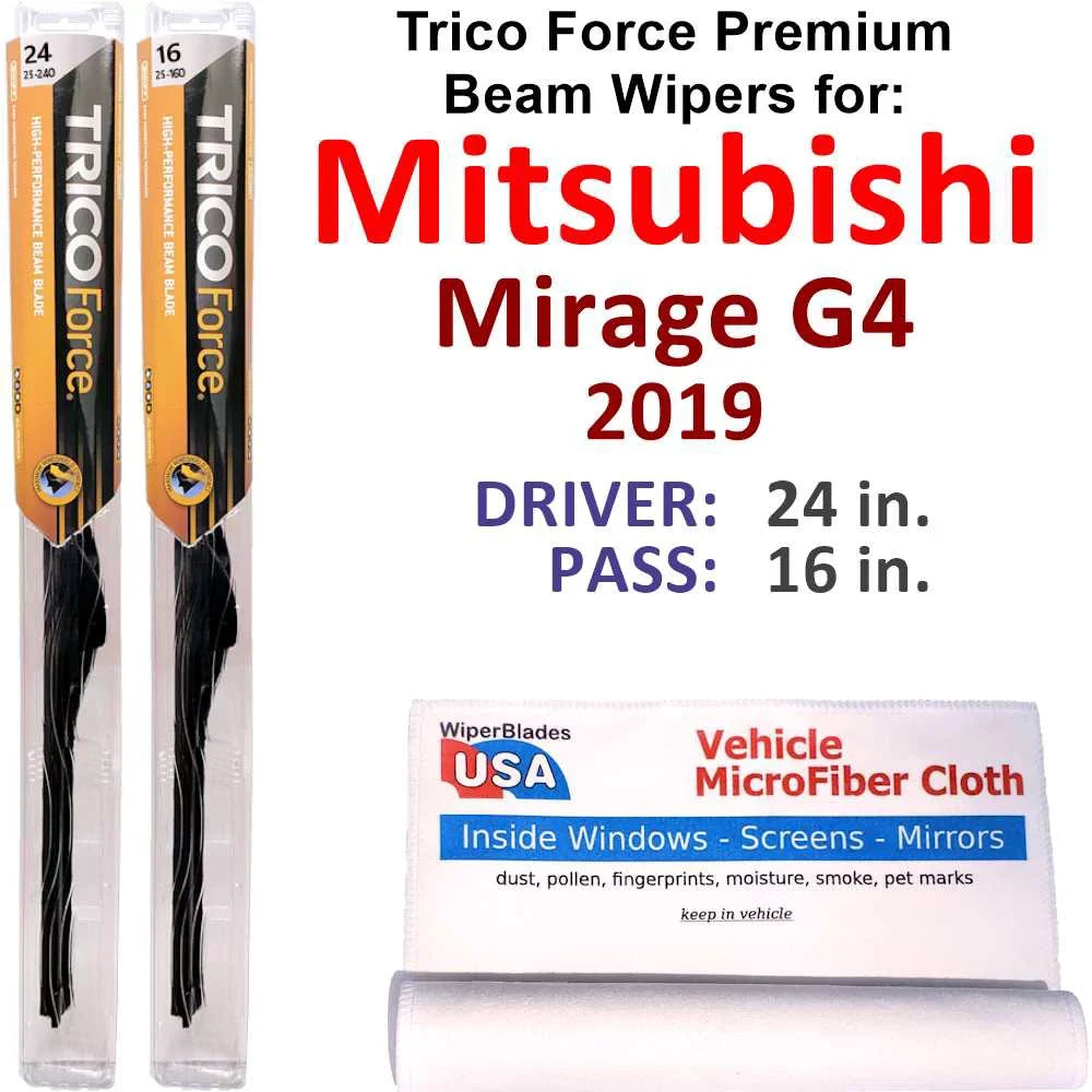 2019 Mitsubishi Mirage G4 Performance Beam Wipers (Set Of 2)