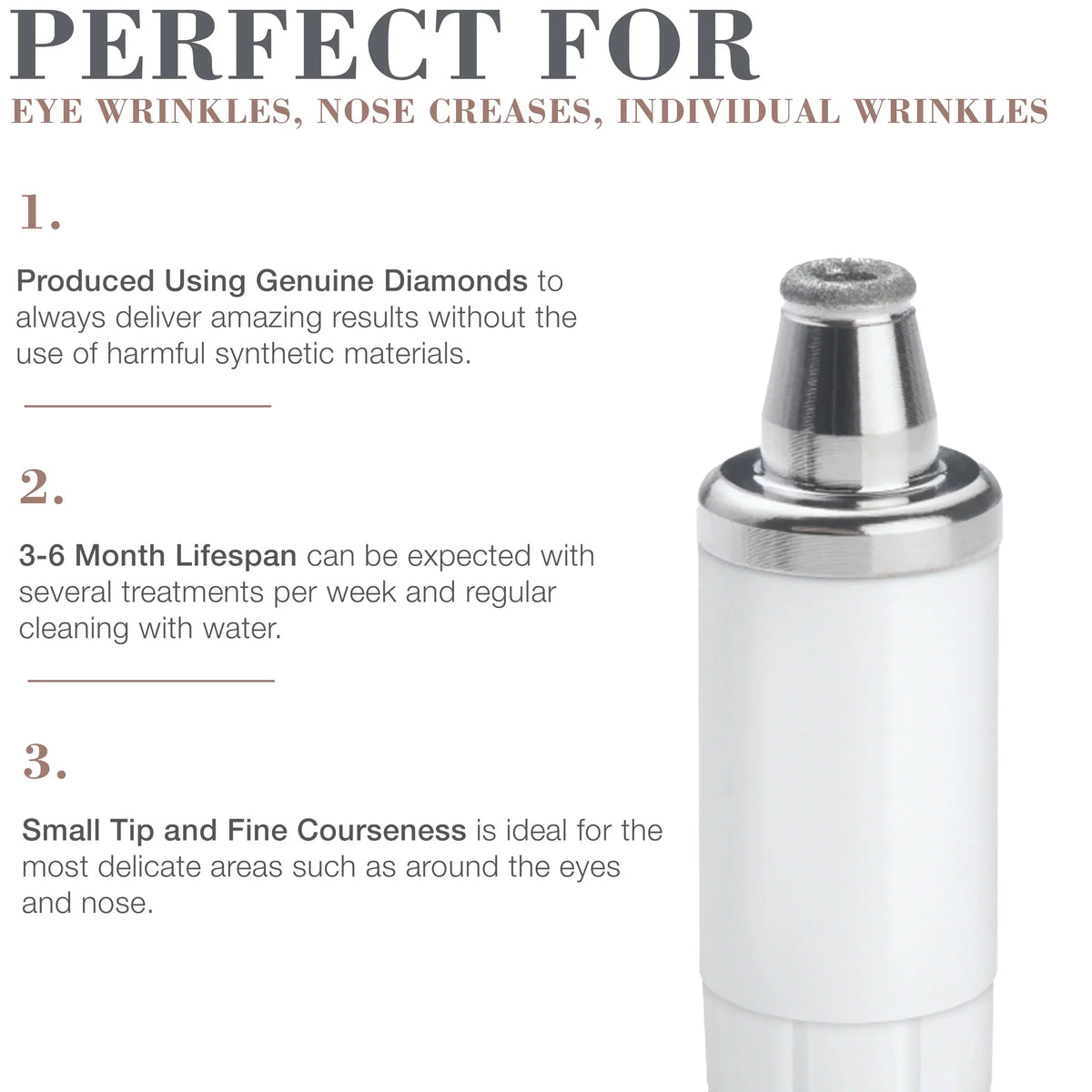Trophy Tip Accessory MicrodermMD Device for Beauty Skin and MiniMD Diamond Microdermabrasion RejuvadermMD Exfoliation Precision Systems