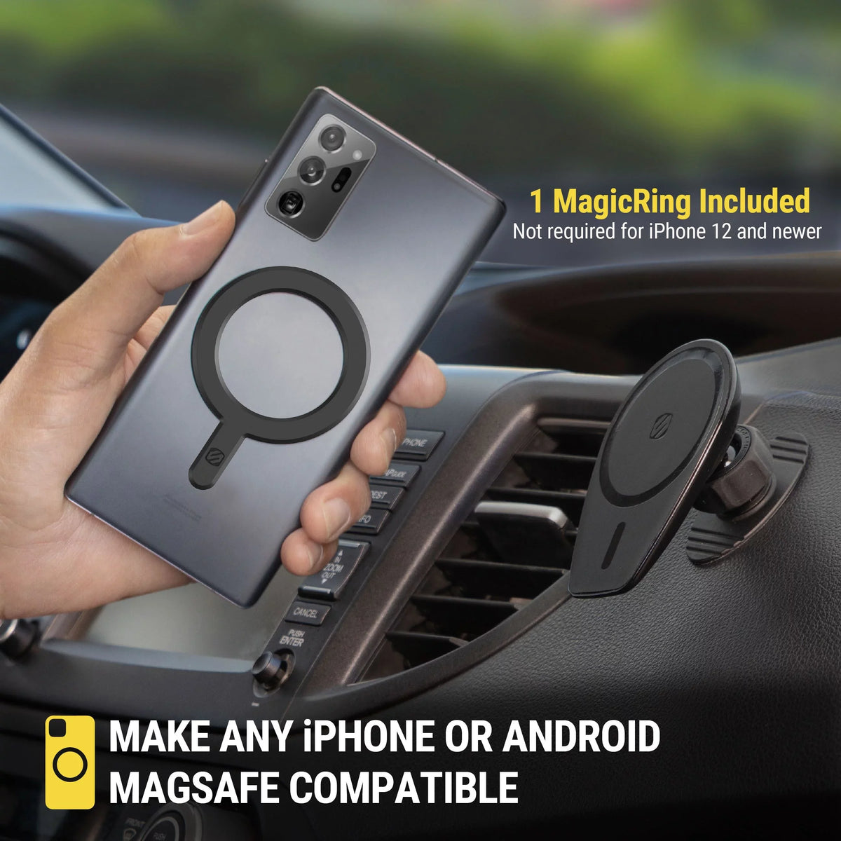Dash/Windshield/Vent Scosche Magnetic iPhone w/ 4in1 Pro Comp 15/14/13 Mount MS MPMSODVM MagicMount