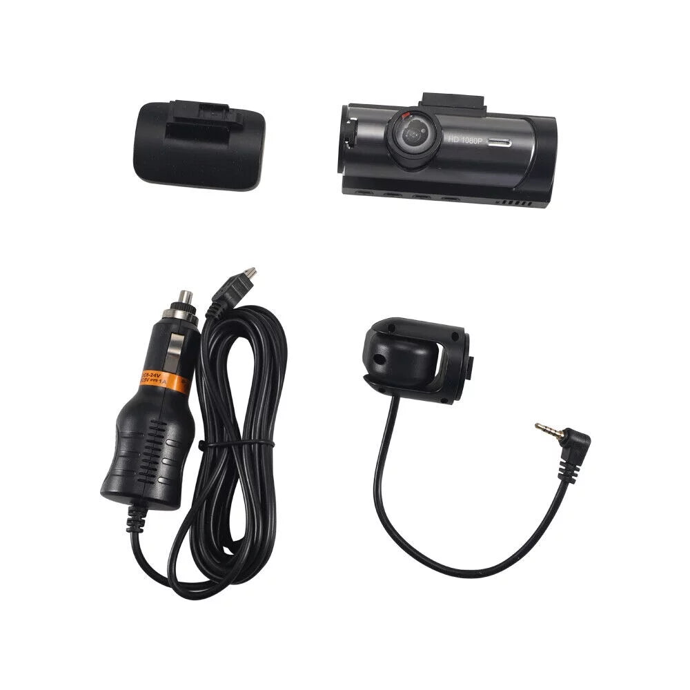 Dual Cam Onemayship Dash Dvr Inside Camera Lens Hd 3.16In Front 1080P Recorder Car Night