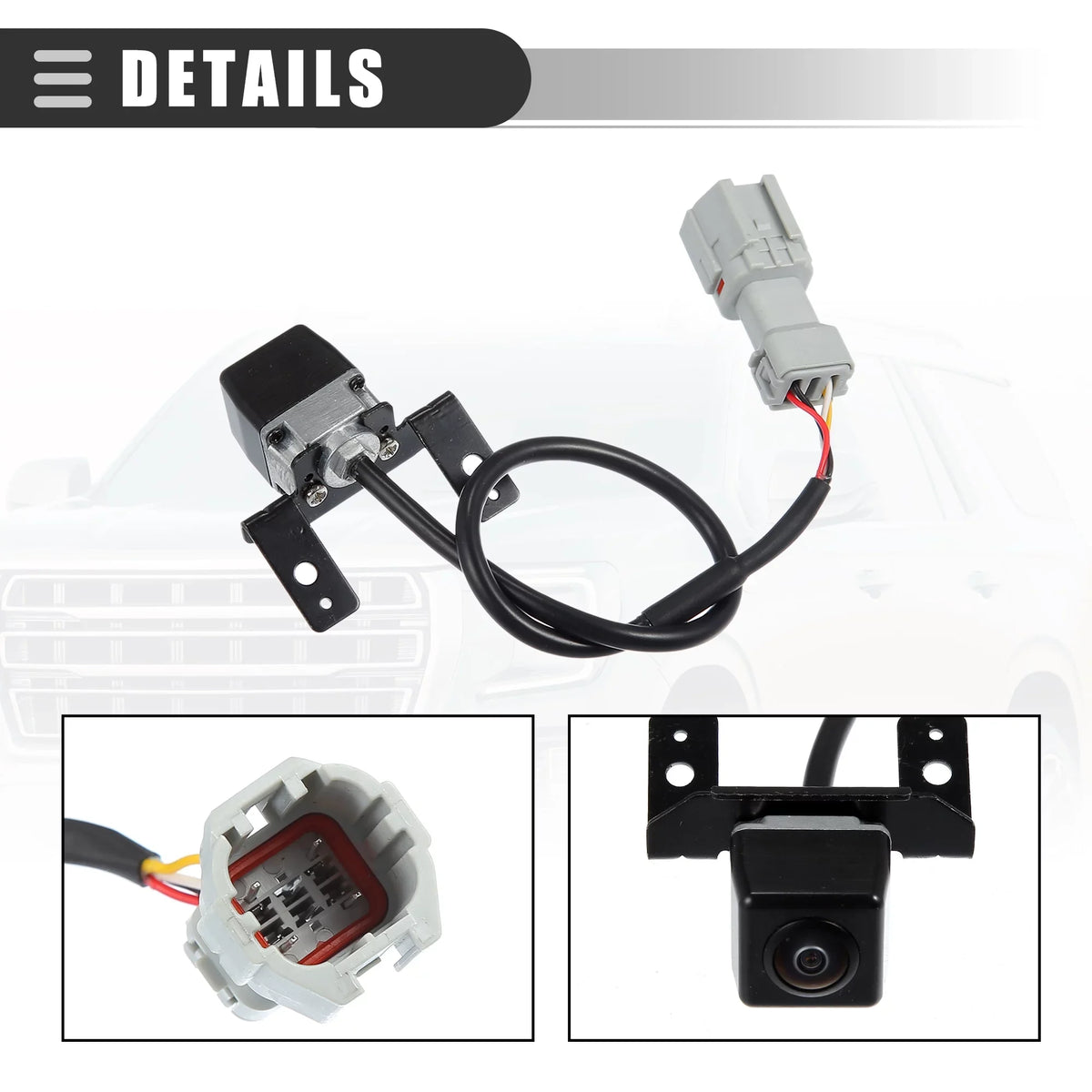 Unique Bargains Car Rear View Backup Camera For Hyundai Sonata 2011-2014 Metal 95760-3S100 Black