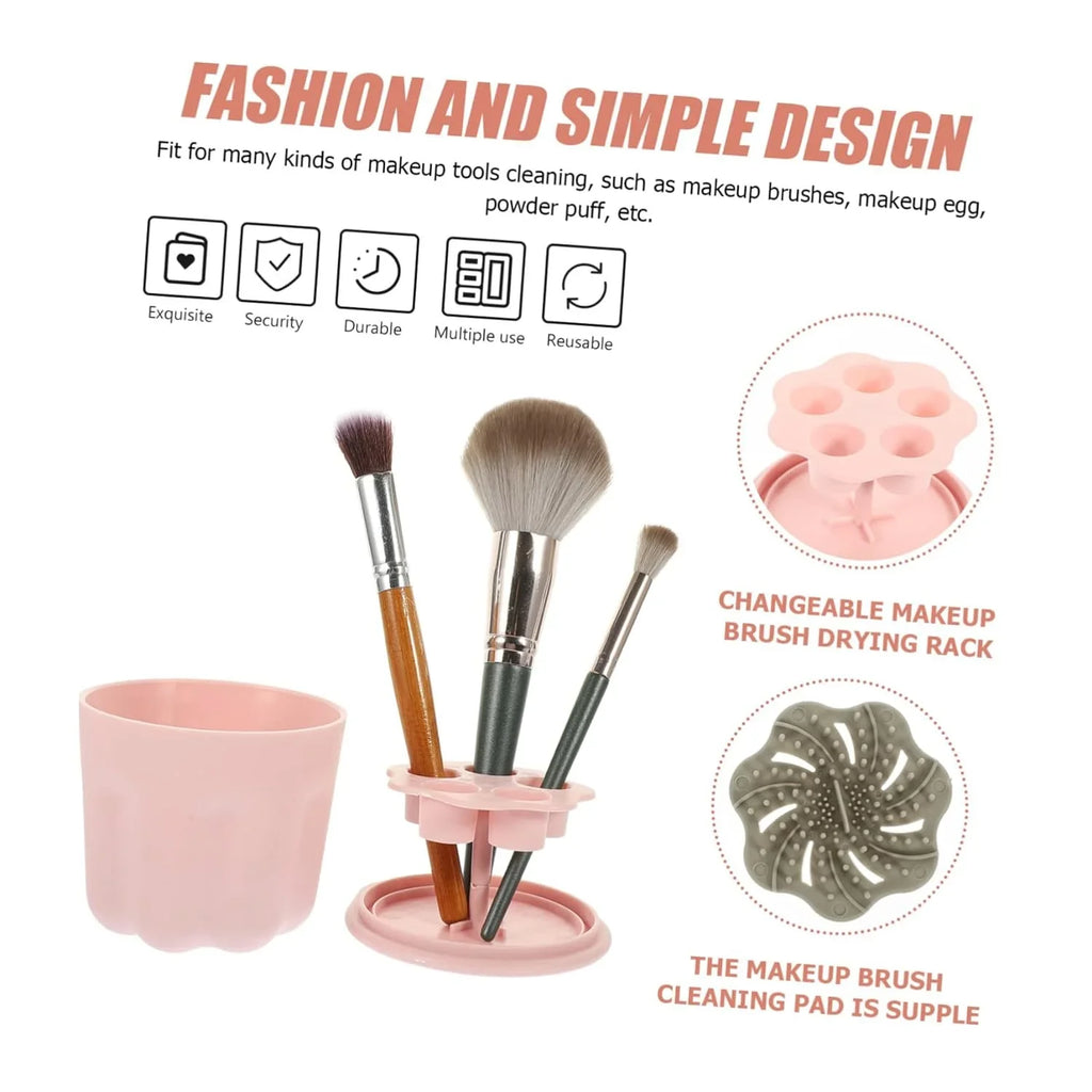 Limpiador & Maquillaje Makeup Pp Bowl De Sets Tools Make Cleaner up 4 Cleaner Makeup Brush De Brush Cosmetic Made Brushes Cleaning Brush Makeup Brochas Self Rack Brush Storage