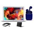 13.3-inch 2 By (Refurbished) Bluetooth/Wireless Restored Mouse, MacBook i5 Mac Day Airbuds Express 4GB Core SSD Wireless Intel Black Case, OS Bundle: RAM 128GB Air Certified