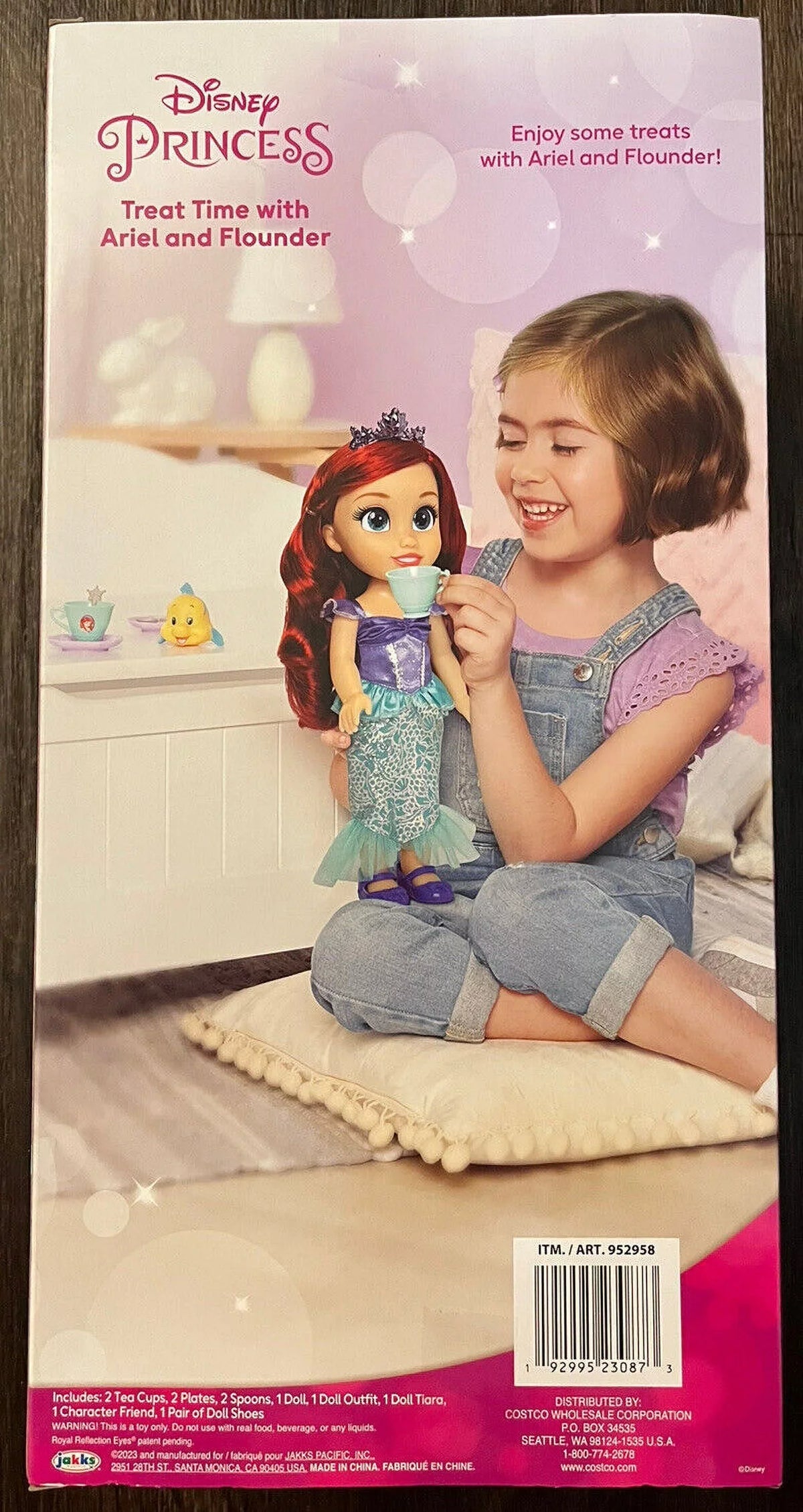 Disney Princess Treat Time With Ariel And Flounder Doll