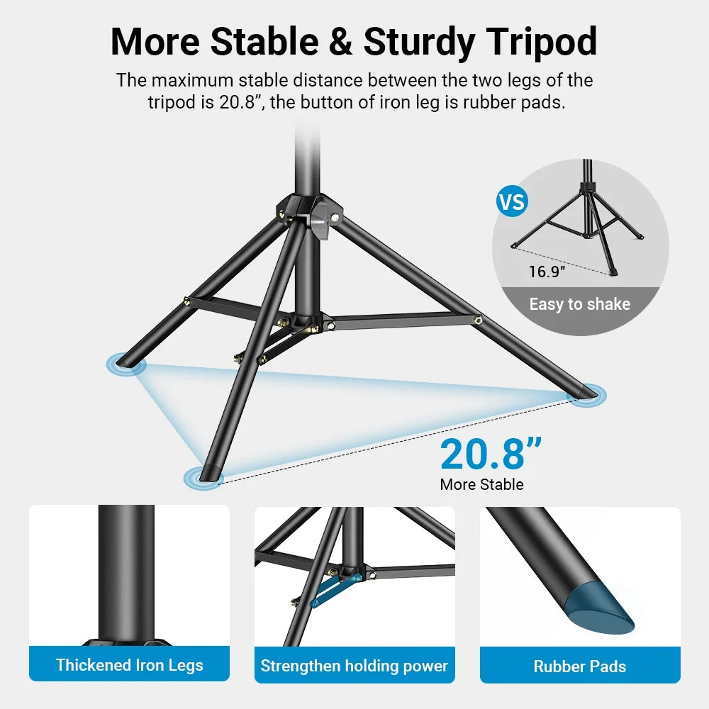 Alloy Selfie APEXEL 180cm Tripod Aluminum Stand for Camera Smartphone Stick