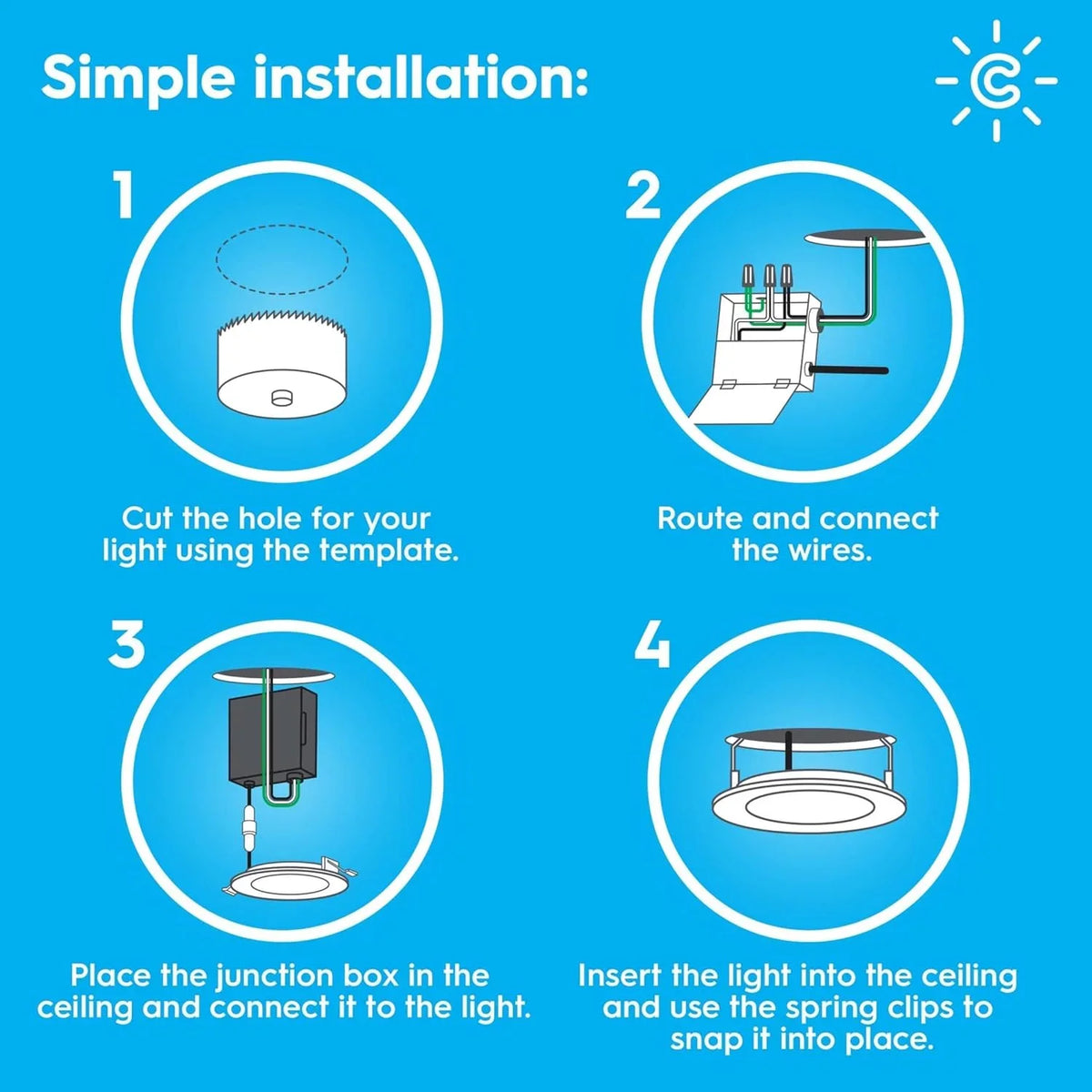 Changing 13 Amazon Lights, Lights, , Wafer Color HD+ (3 CYNC and Full LED YGDU Fixture, Watts, and Reveal with Alexa 4 Smart Works Inches Pack) Downlight LED