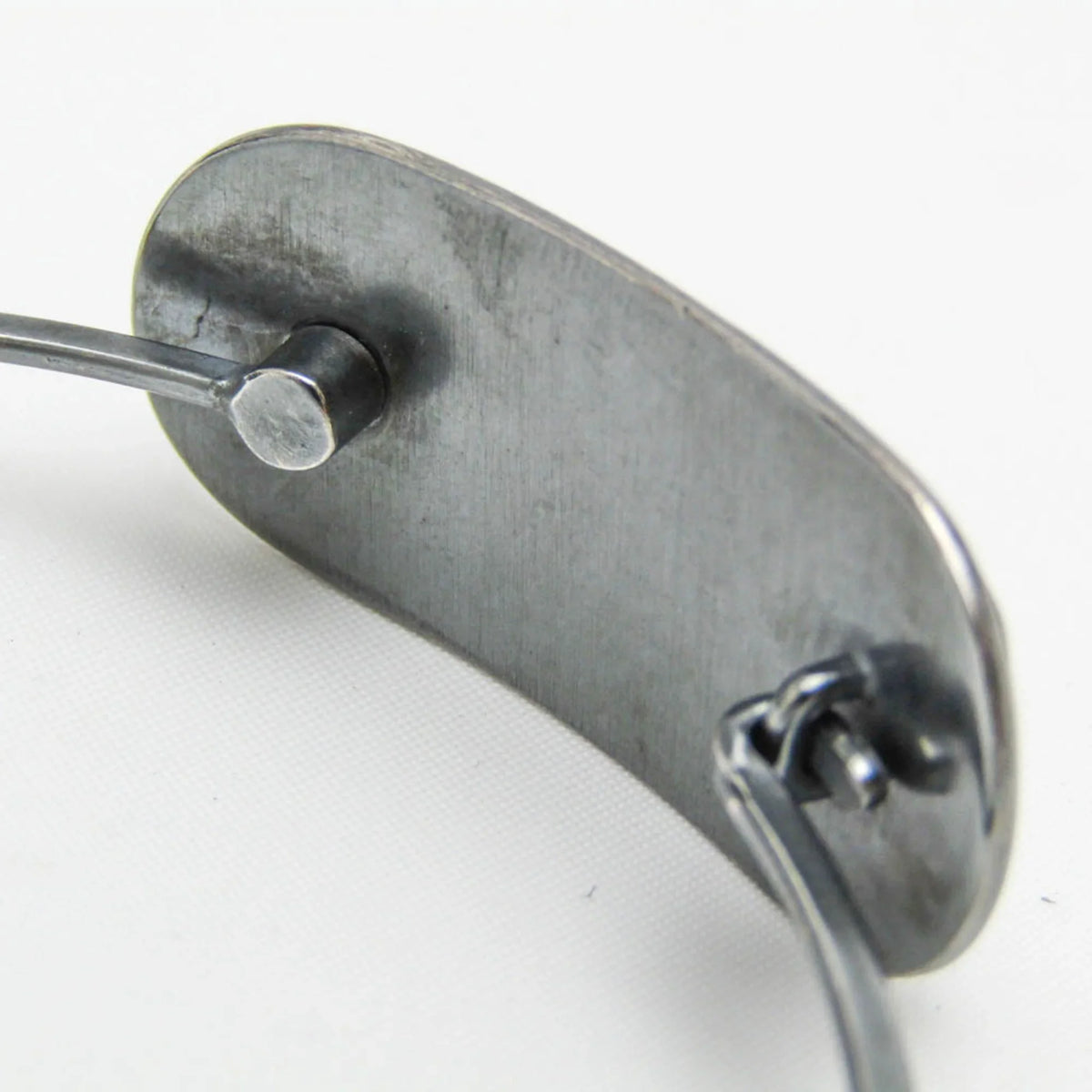 Pre-Owned Bottega (Good) Silver 925 Intrecciato Bangle Veneta Plate Silver