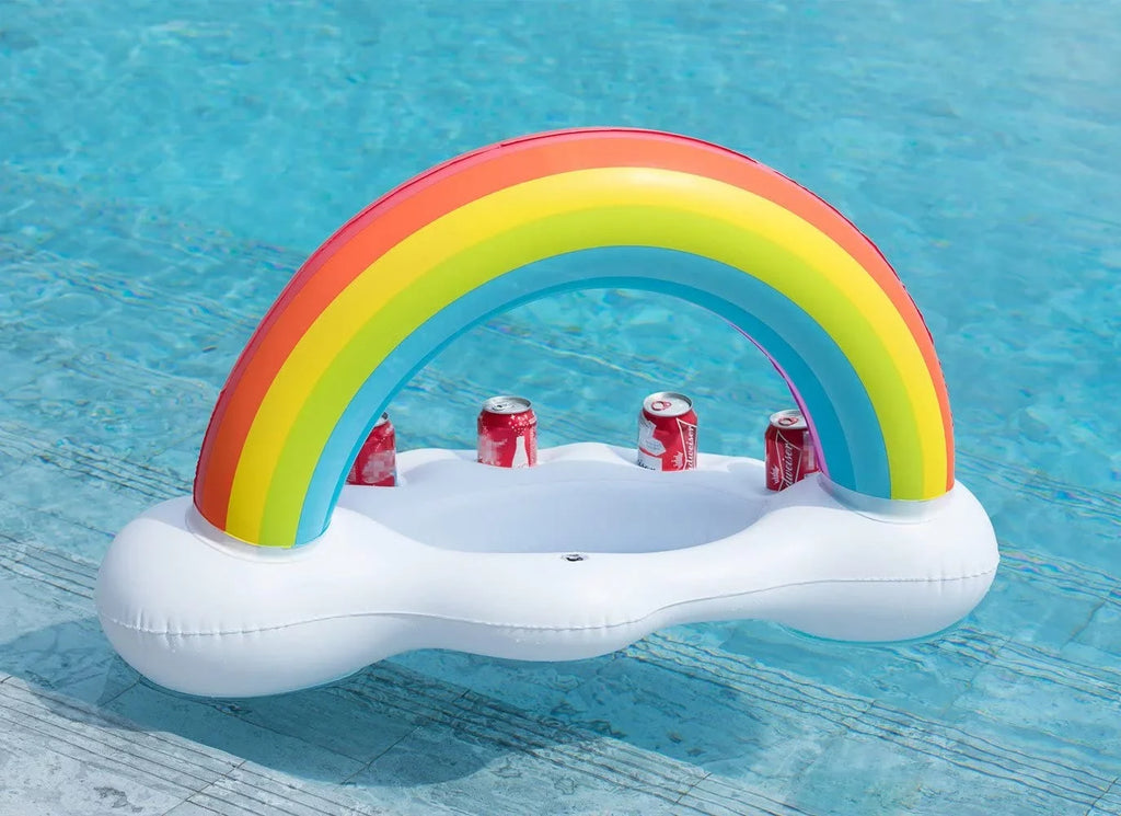 Party Inflatable Holder Accessori Cloud Rainbow Pool Toy Creative Drink Pool liquid Floats Float