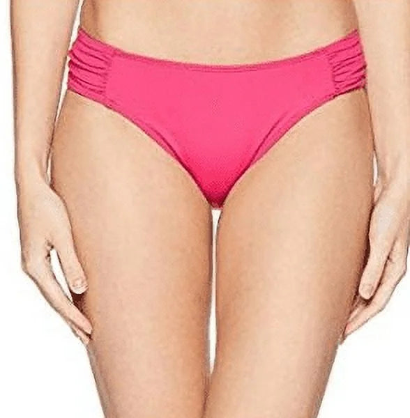 Ralph Lauren Passionfruit Shirred Side Tab Hipster Swim Bottom, Us 16