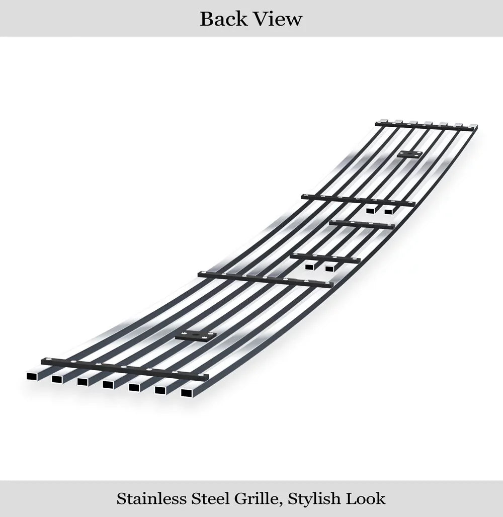 Aps Premium Stainless Steel Chrome 8X6 Billet Grille Compatible With Toyota 4Runner 2003-2005 Lower Bumper N19-S52456T