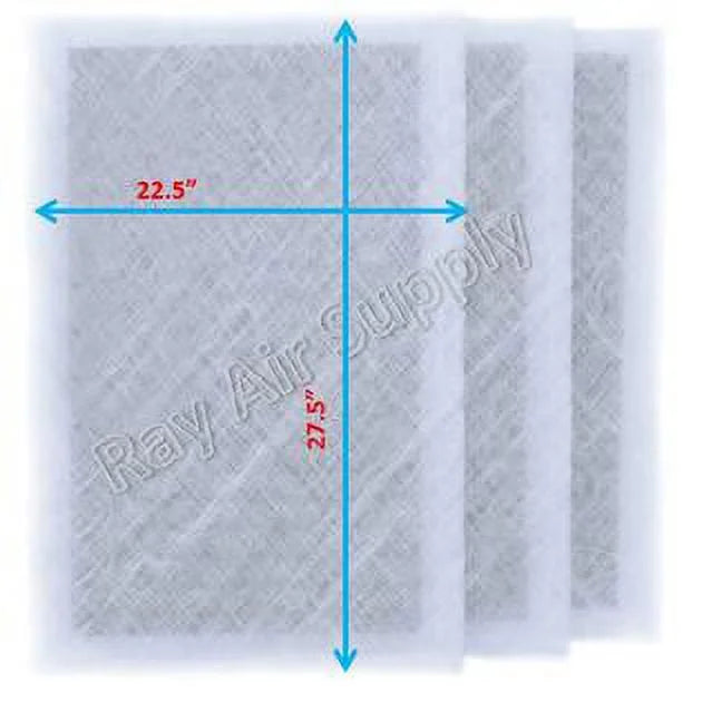 Pack) Air WHITE Guard Replacement Pads RAYAIR 24x30 with Cleaner SUPPLY Filter Refills Compatible MicroPower 24x30 (3