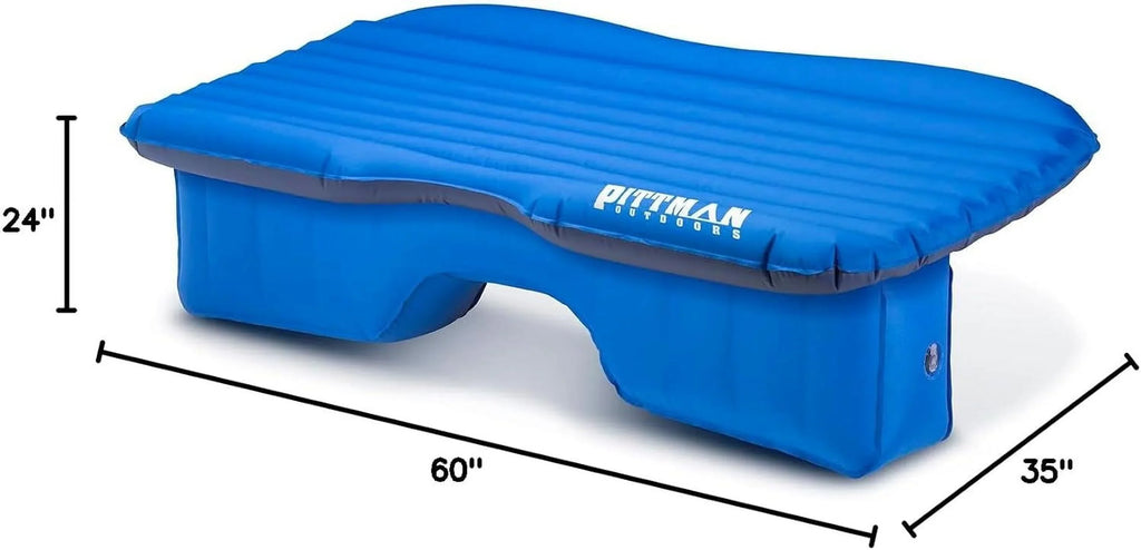 Pittman Outdoors Ppi-Blu-Trkmat Inflatable Fabric Rear Seat Truck Air Bed Mattress | 5 Feet In Length | Fits Full-Sized Trucks And 'S, Navy