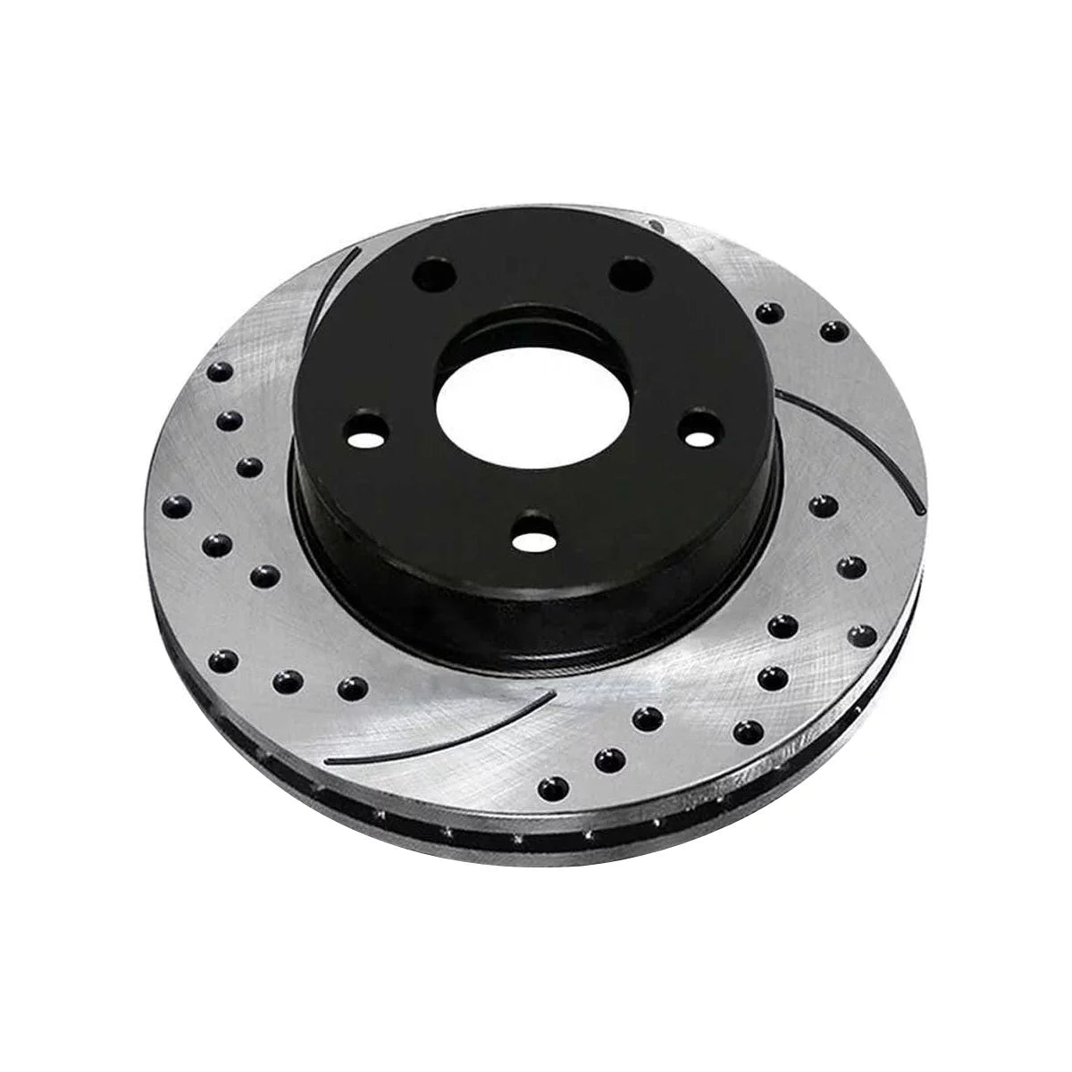 and Driver 2007-2010 Dodge Front 2008-2017 Mitsubishi 2 Caliber Slotted Brake Black FWD 2011 1.8L Passenger 2.4L of 2012 2.0L Rotors AWD Lancer for Drilled Pair AutoShack Replacement PR63039LR Side