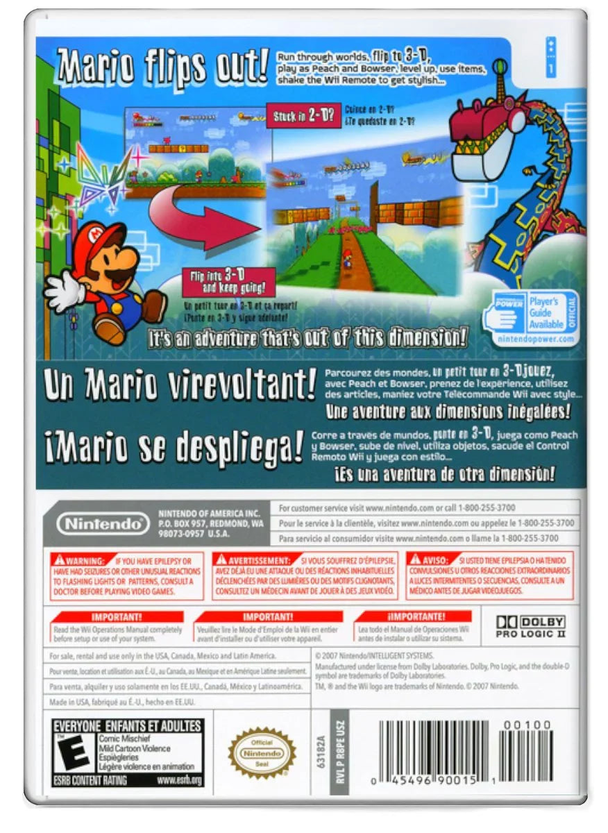 Pre-Loved Super Paper Mario - Nintendo Wii