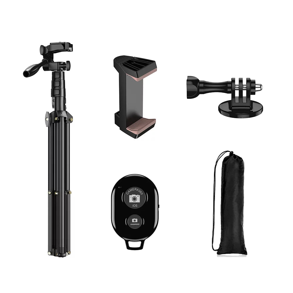 Alloy Selfie APEXEL 180cm Tripod Aluminum Stand for Camera Smartphone Stick