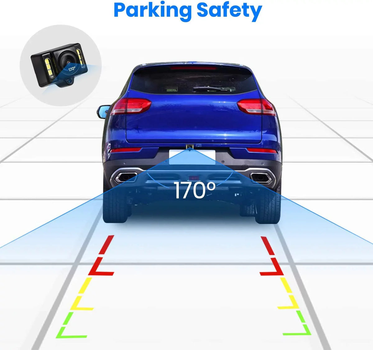 Monitor Mirror (T1400U) OEM Backup Kit for Wiring View Wireless Look Rear Camera Installation Trucks, No Auto-Vox
