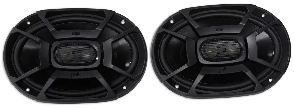 (2) Polk Audio Db692 6X9" 450 Watt Car Atv/Motorcycle/Boat Speakers + Rockmat