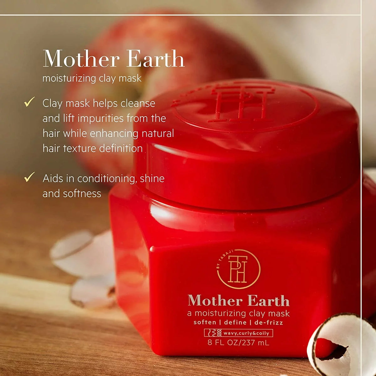 8oz Clay Mother Pack 2 by - Defining Taraji TPH Mask- Earth