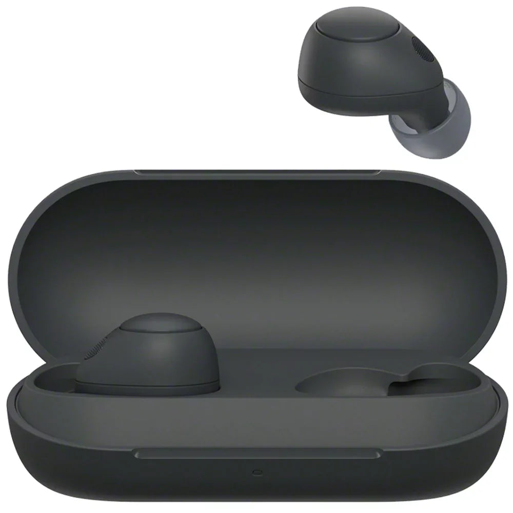 Earbud Mic Canceling Resistance, Black liquid IPX4 Truly with Open and WF-C700N in-Ear Box Headphones Wireless Bluetooth Noise