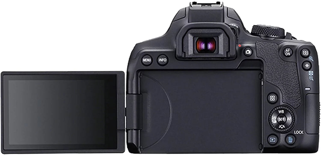 Tripod EOS Rebel Camera T8i w/EF-S 850D DSLR Filters + Canon Lens Case 36pc Memory Zoom + 18-55mm + 128GB Bundle STM + F/4-5.6