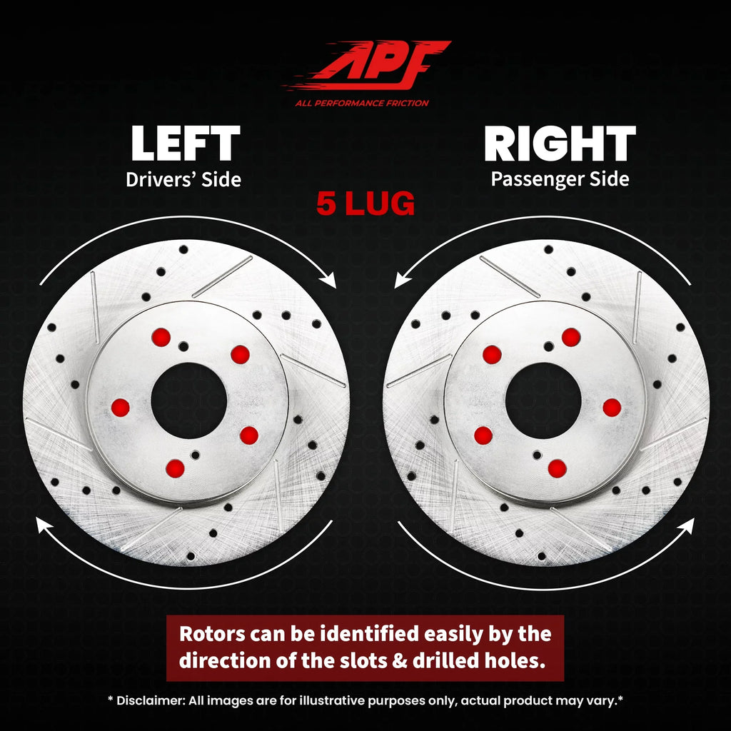 1998-2002 Rotors Brake For Drill/Slot Ranger Zinc Rear